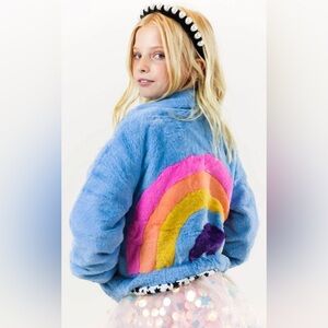 LOLA & THE BOYS Faux Fur Coat NWT